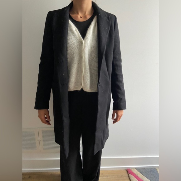 ZARA - MANTECO black jacket/blazer perfect for fall 🍂🤎 - Picture 4 of 6